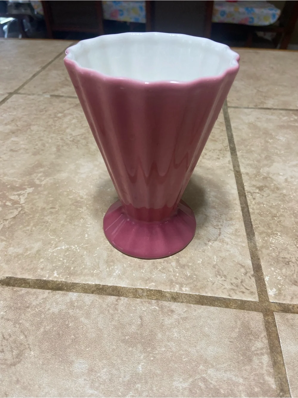 Villeroy & Boch Pink Retro Ice Cream Sundae Glass